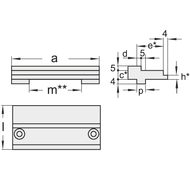 Aufsatz-Stufenbacke 125mm für Schlitten
